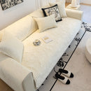 7 of 29:Plush Quilted Padded Sofa Cover, Non-Slip Seashell Couch Protector for Pets & Kids 