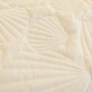 15 of 29:Plush Quilted Padded Sofa Cover, Non-Slip Seashell Couch Protector for Pets & Kids 