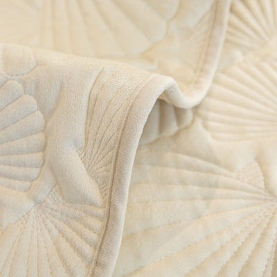 16 of 29:Plush Quilted Padded Sofa Cover, Non-Slip Seashell Couch Protector for Pets & Kids 
