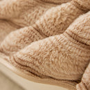 15 of 40:Plush Faux Rabbit Fur Sofa Cover, Warm Non-Slip Couch Protector for Leather Sofas 