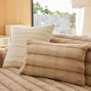 16 of 40:Plush Faux Rabbit Fur Sofa Cover, Warm Non-Slip Couch Protector for Leather Sofas 