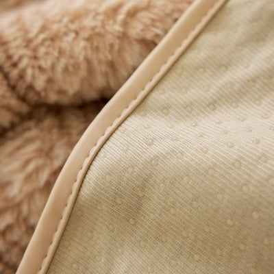 17 of 40:Plush Faux Rabbit Fur Sofa Cover, Warm Non-Slip Couch Protector for Leather Sofas 