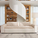 38 of 40:Plush Faux Rabbit Fur Sofa Cover, Warm Non-Slip Couch Protector for Leather Sofas 