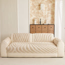 27 of 30:Cozy Plush Sofa Topper with Raised Wave Texture, Non-Slip Furniture Protector Cover 