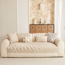 2 of 30:Cozy Plush Sofa Topper with Raised Wave Texture, Non-Slip Furniture Protector Cover 