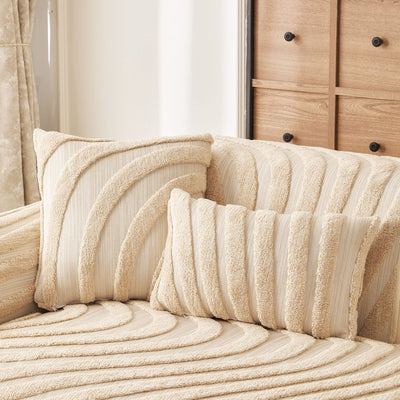 12 of 30:Cozy Plush Sofa Topper with Raised Wave Texture, Non-Slip Furniture Protector Cover 