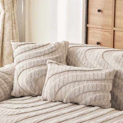 29 of 30:Cozy Plush Sofa Topper with Raised Wave Texture, Non-Slip Furniture Protector Cover 