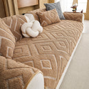 19 of 29:Thick Sherpa Sofa Protector Cover, Warm Plush Couch Cover for Seat, Backrest & Armrest 