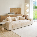 5 of 33:Thickened Plush Sofa Cover, Textured Geometric Couch Protector with Non-Slip Backing 