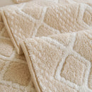 17 of 33:Thickened Plush Sofa Cover, Textured Geometric Couch Protector with Non-Slip Backing 