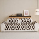 27 of 30:Sherpa Fleece Geometric Sofa Cover, Non-Slip Warm Couch Protector for Pets & Kids 