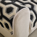 21 of 30:Sherpa Fleece Geometric Sofa Cover, Non-Slip Warm Couch Protector for Pets & Kids 