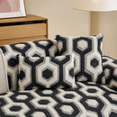 11 of 30:Sherpa Fleece Geometric Sofa Cover, Non-Slip Warm Couch Protector for Pets & Kids 