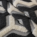 14 of 30:Sherpa Fleece Geometric Sofa Cover, Non-Slip Warm Couch Protector for Pets & Kids 