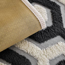 15 of 30:Sherpa Fleece Geometric Sofa Cover, Non-Slip Warm Couch Protector for Pets & Kids 