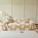 4 of 28:Plush Floral Sofa Throw Cover, Thick Soft Couch Protector Throw Couch for Dogs, Kids 