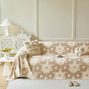 26 of 28:Plush Floral Sofa Throw Cover, Thick Soft Couch Protector Throw Couch for Dogs, Kids 
