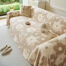 24 of 28:Plush Floral Sofa Throw Cover, Thick Soft Couch Protector Throw Couch for Dogs, Kids 