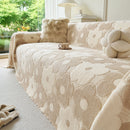 23 of 28:Plush Floral Sofa Throw Cover, Thick Soft Couch Protector Throw Couch for Dogs, Kids 