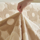 11 of 28:Plush Floral Sofa Throw Cover, Thick Soft Couch Protector Throw Couch for Dogs, Kids 