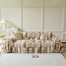 27 of 28:Floral Plush Fleece Sofa Throw Cover, Soft Warm Couch Protector Slip Cover for Couch 