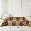 27 of 29:Plush Fleece Leaf Pattern Sofa Throw Cover, Soft Couch Protector Couch Cover Blanket 