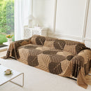 26 of 29:Plush Fleece Leaf Pattern Sofa Throw Cover, Soft Couch Protector Couch Cover Blanket 