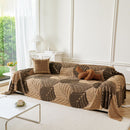 25 of 29:Plush Fleece Leaf Pattern Sofa Throw Cover, Soft Couch Protector Couch Cover Blanket 