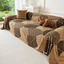 24 of 29:Plush Fleece Leaf Pattern Sofa Throw Cover, Soft Couch Protector Couch Cover Blanket 