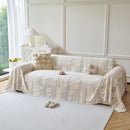 25 of 28:Floral Plush Fleece Sofa Throw Cover, Soft Warm Couch Protector Slip Cover for Couch 