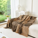 15 of 29:Plush Fleece Leaf Pattern Sofa Throw Cover, Soft Couch Protector Couch Cover Blanket 