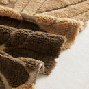 18 of 29:Plush Fleece Leaf Pattern Sofa Throw Cover, Soft Couch Protector Couch Cover Blanket 