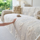 10 of 28:Floral Plush Fleece Sofa Throw Cover, Soft Warm Couch Protector Slip Cover for Couch 