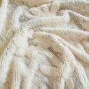 11 of 28:Floral Plush Fleece Sofa Throw Cover, Soft Warm Couch Protector Slip Cover for Couch 