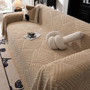 65 of 89:Winter Soft Plush Fleece Sofa Blanket Leaves Jacquard Couch Covers for Couches 