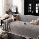 85 of 89:Winter Soft Plush Fleece Sofa Blanket Leaves Jacquard Couch Covers for Couches 