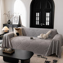 83 of 89:Winter Soft Plush Fleece Sofa Blanket Leaves Jacquard Couch Covers for Couches 