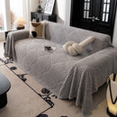 81 of 89:Winter Soft Plush Fleece Sofa Blanket Leaves Jacquard Couch Covers for Couches 