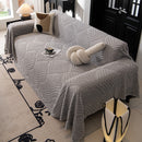 87 of 89:Winter Soft Plush Fleece Sofa Blanket Leaves Jacquard Couch Covers for Couches 