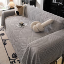 88 of 89:Winter Soft Plush Fleece Sofa Blanket Leaves Jacquard Couch Covers for Couches 