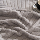 72 of 89:Winter Soft Plush Fleece Sofa Blanket Leaves Jacquard Couch Covers for Couches 