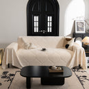 9 of 89:Winter Soft Plush Fleece Sofa Blanket Leaves Jacquard Couch Covers for Couches 