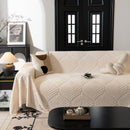 25 of 89:Winter Soft Plush Fleece Sofa Blanket Leaves Jacquard Couch Covers for Couches 