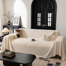 18 of 89:Winter Soft Plush Fleece Sofa Blanket Leaves Jacquard Couch Covers for Couches 