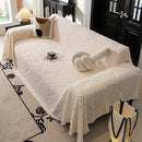 24 of 89:Winter Soft Plush Fleece Sofa Blanket Leaves Jacquard Couch Covers for Couches 