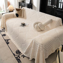 22 of 89:Winter Soft Plush Fleece Sofa Blanket Leaves Jacquard Couch Covers for Couches 