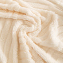4 of 89:Winter Soft Plush Fleece Sofa Blanket Leaves Jacquard Couch Covers for Couches 