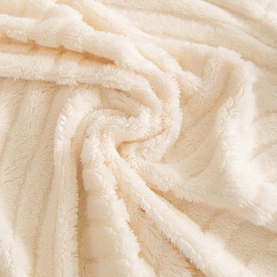 4 of 89:Winter Soft Plush Fleece Sofa Blanket Leaves Jacquard Couch Covers for Couches 