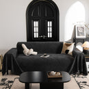 29 of 89:Winter Soft Plush Fleece Sofa Blanket Leaves Jacquard Couch Covers for Couches 