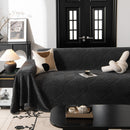 46 of 89:Winter Soft Plush Fleece Sofa Blanket Leaves Jacquard Couch Covers for Couches 